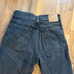 Levi’s Wedgie Straight Black Jeans